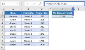 Fórmula MEDIANA SI Excel y Google Sheets Automate Excel