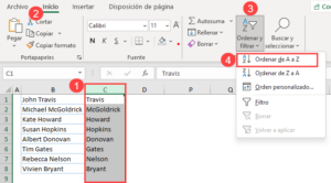 C Mo Ordenar Por Apellidos En Excel Y Google Sheets Automate Excel