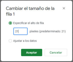 Cambiar El Tama O De La Celda En P Xeles O Pulgadas En Excel Y Google