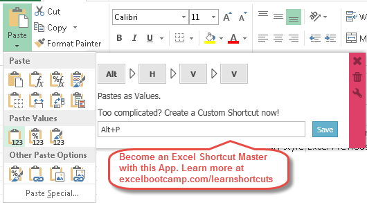 Excel Paste Values Shortcut Become A Shortcut Expert