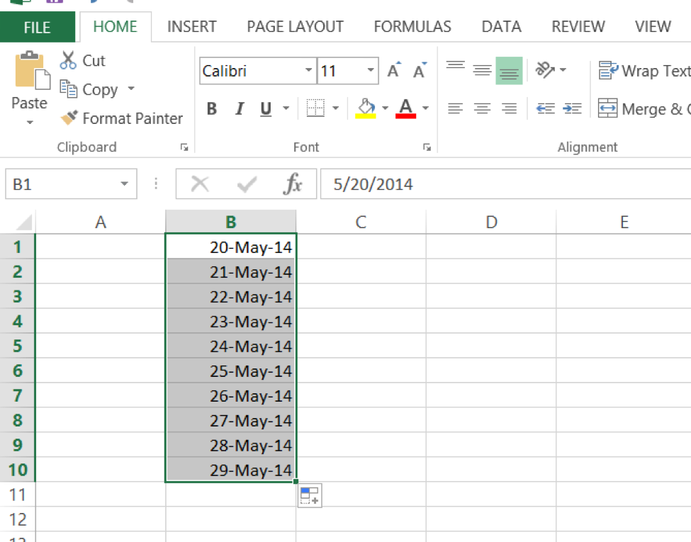 Insert Dates In Excel Automate Excel