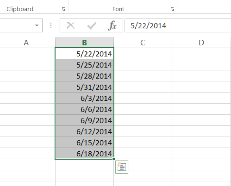 How To Insert Dates In Excel