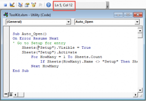 Show VBA Line Numbers - Automate Excel