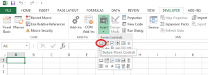 insert button for excel on mac
