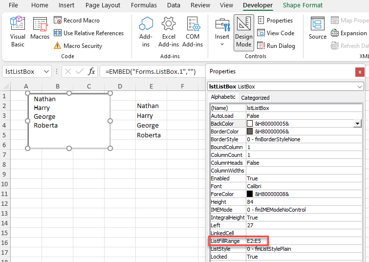 Excel Vba Listbox 