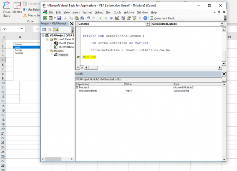 Listbox vba excel полоса прокрутки