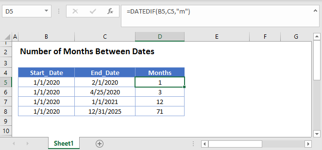 How To Calculate Date Months In Excel Haiper