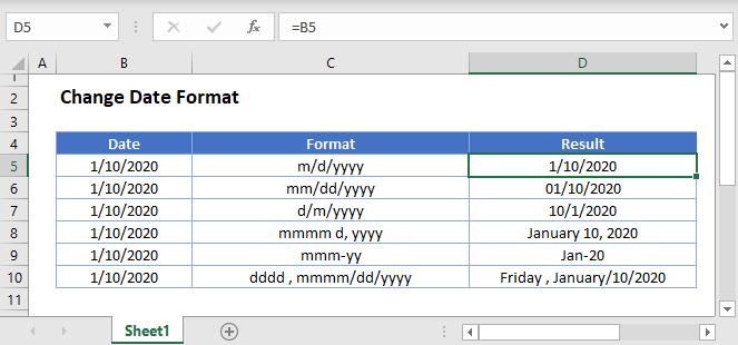 Change Date Format In Excel Google Sheets Automate Excel