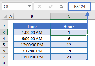 Convert-Time-to-Hours - Value - Automate Excel