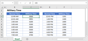 Military Time in Excel & Google Sheets - Automate Excel