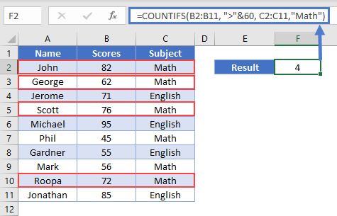 Count If Multiple Criteria Excel and Google Sheets - Automate Excel