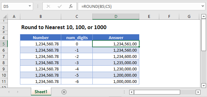 Top 8 Excel Round Up To Nearest 100 2022