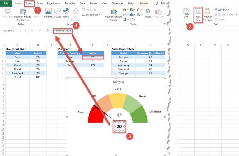 Excel Gauge Chart Template Free Download How To Create