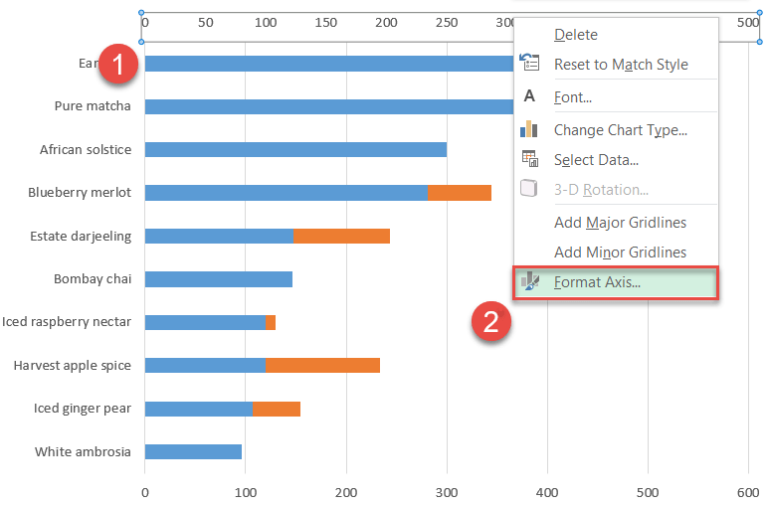 Excel диаграмма торнадо