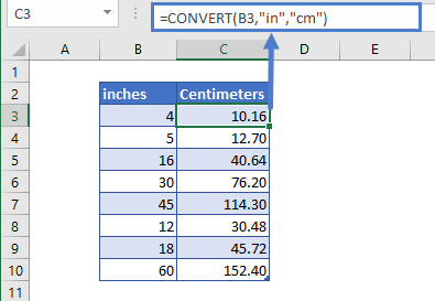 How to convert inches to cm, and cm to inches