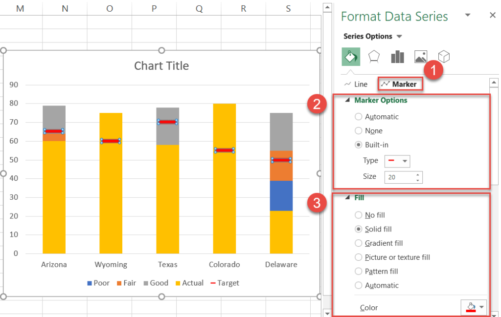 How To Create A Bullet Graph In Excel - Automate Excel