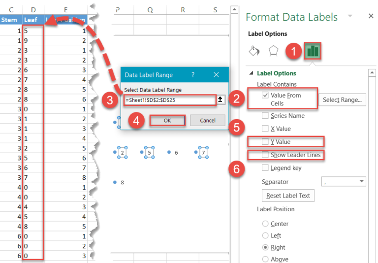 How to Create a StemandLeaf Plot in Excel Automate Excel