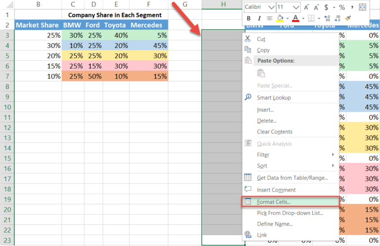 How to Create a Mekko/Marimekko Chart in Excel - Automate Excel