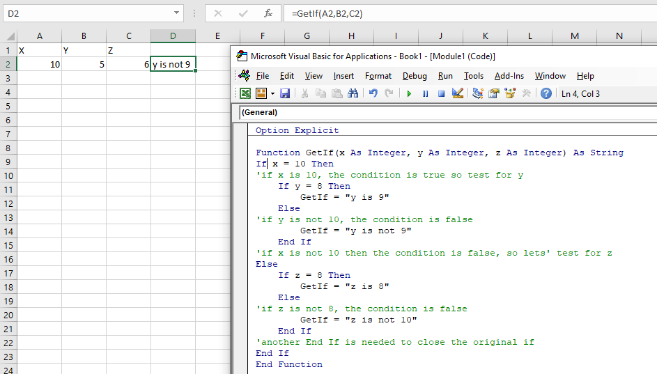 VBA Multiple Nested If Statements Automate Excel