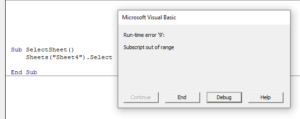 visual basic editor excel 2016 compile error syntax