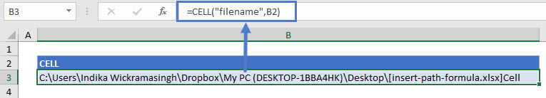 Insert File Path In Excel Automate Excel