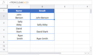 Remove Extra, Trailing, and Leading Spaces- Excel & Google Sheets ...