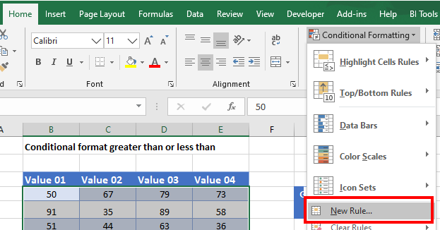 Conditional Format Greater Than Or Less Than Excel Google Sheets Automate Excel