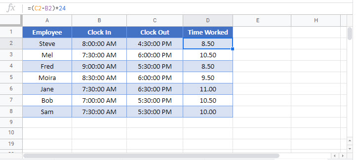 How To Calculate Hours In Excel From Time Haiper