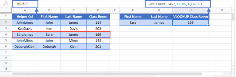 VLOOKUP CONCATENATE – Excel & Google Sheets - Automate Excel