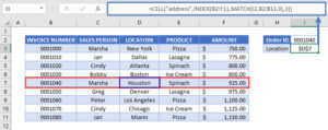 Lookup - Return Cell Address Instead of Value - Excel & Google Sheets ...