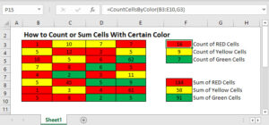 How to Count or Sum Cells With Certain Color in Excel - Automate Excel