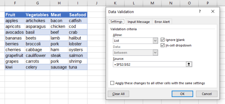 Drop Down List In Excel Infologix