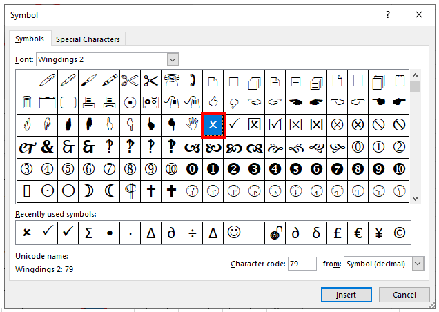 How To Insert Cross Text Symbol In Excel Google Sheets Automate Excel