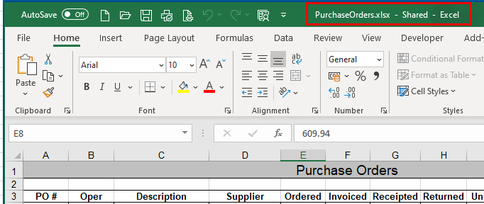 how to make excel sheet shared in office 365
