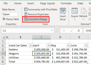 How to Remove a Table (Table Formatting) in Excel - Automate Excel