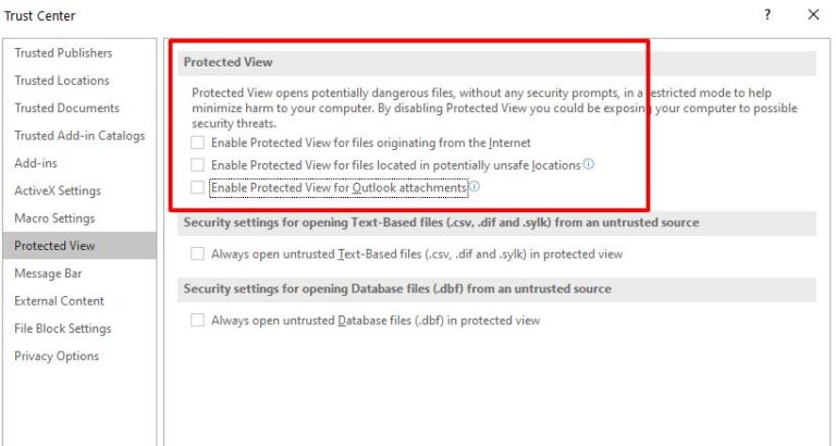 Protected View How To Turn Off And Enable Editing In Excel Automate Excel