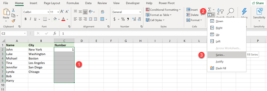 AutoFill (Handle / Command) Numbers in Excel & Google Sheets - Automate ...