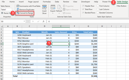 How To Convert An Excel Table To A Normal Range Automate Excel