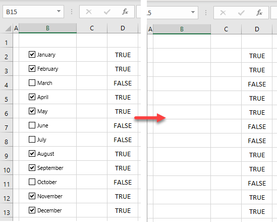 How To Delete Remove A Checkbox In Excel Google Sheets Automate Excel