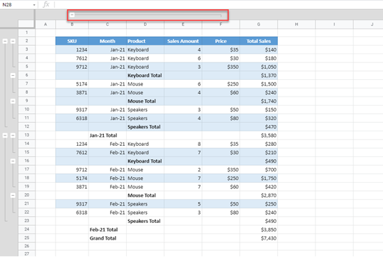 Expand / Collapse Rows or Columns in Excel & Google Sheets - Automate Excel