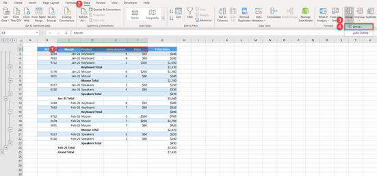 Expand / Collapse Rows or Columns in Excel & Google Sheets - Automate Excel