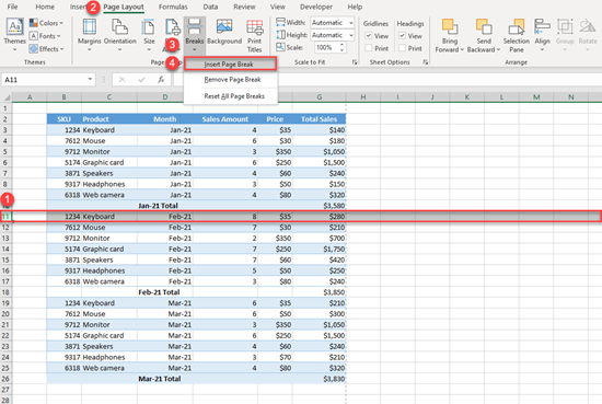 Introduce Toast Violence How To Set A Page Break In Excel Walnut Rough 