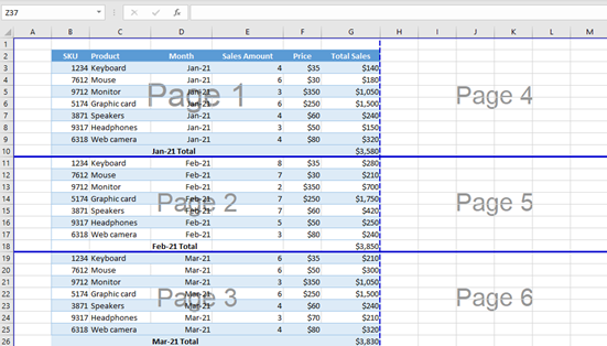How To Insert A Page Break In Excel For Printing - Printable Templates Free