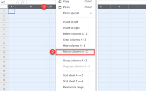 google sheets fit text to cell