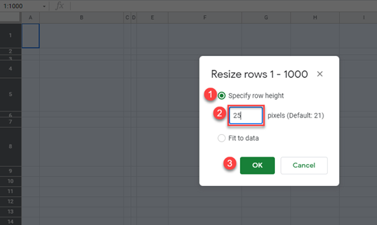 Make All Rows Columns The Same Size In Excel Google Sheets 