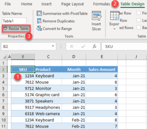 How to Add a Column & Resize (Extend) a Table in Excel - Automate Excel