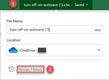 how to turn on autosave in onedrive