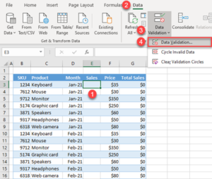 Create an Input Message (Data Validation) in Excel & Google Sheets