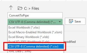 convert delimited text file to excel