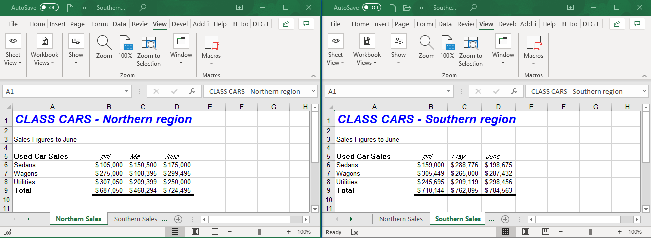 View Two Sheets From The Same Workbook In Excel Google Sheets Automate Excel